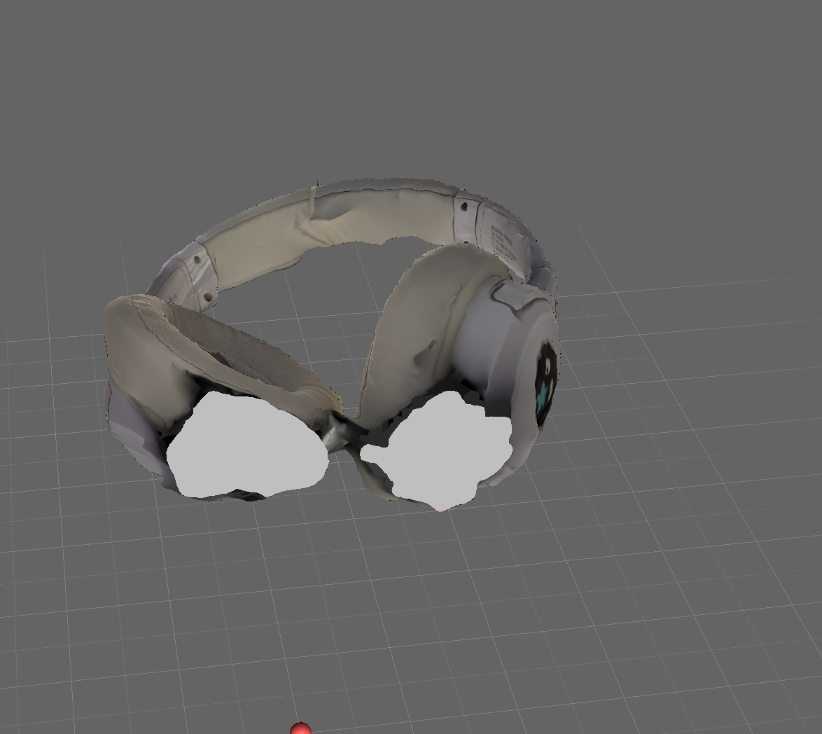 Front view of object in Meshmixer(filled)